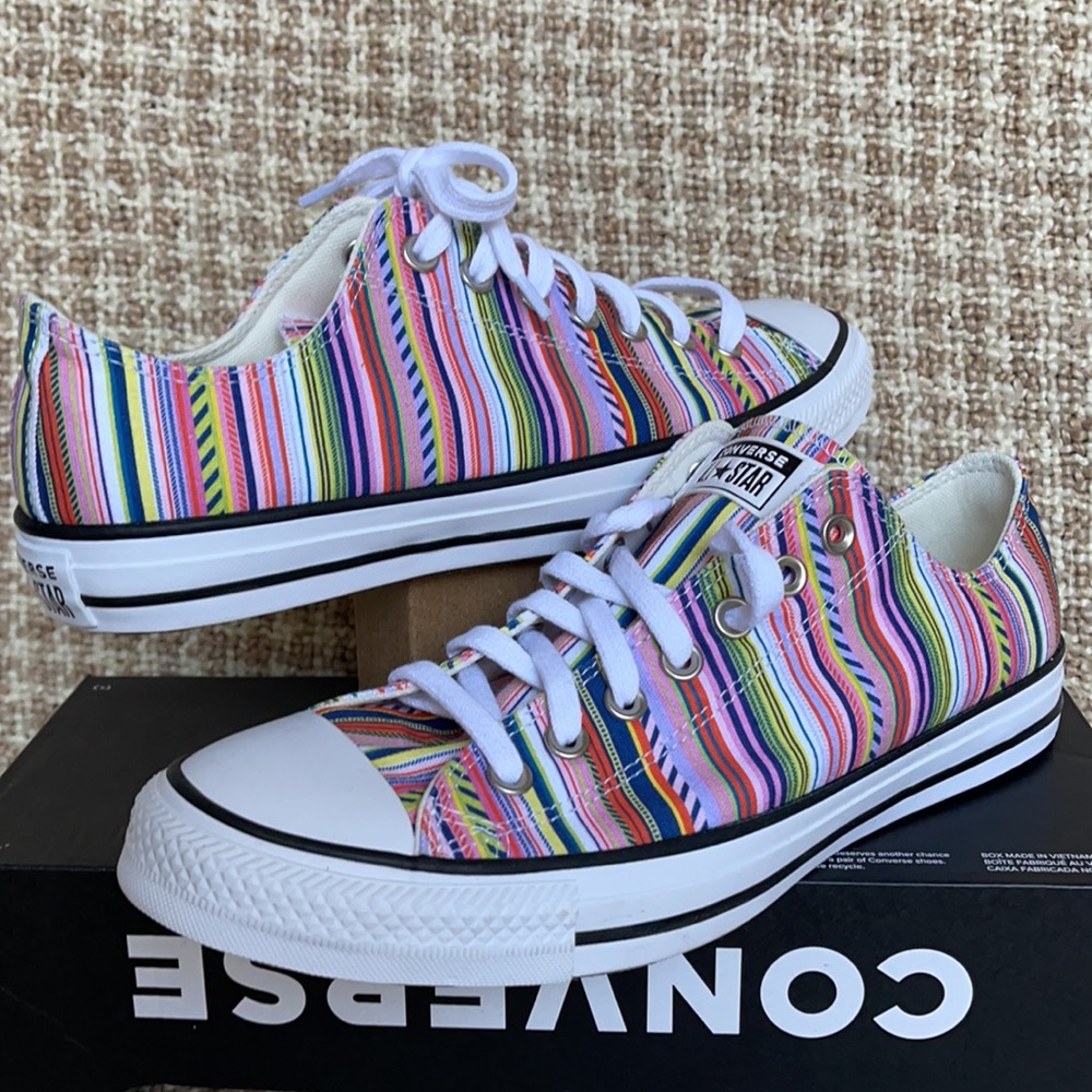 Converse Ctas OX White/Multi/Black MEN`S - Picture 9 of 16